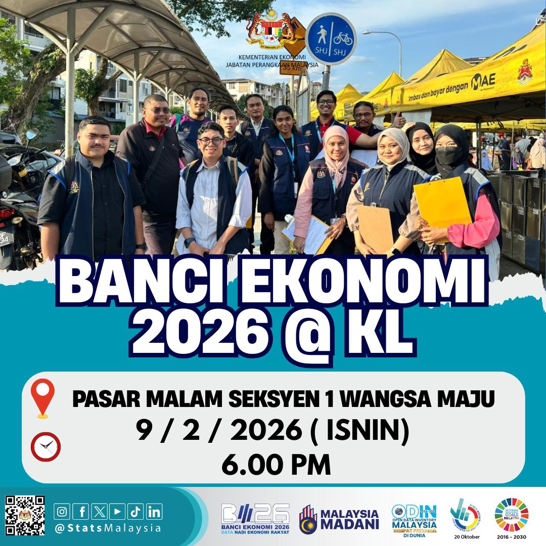 Kerja Lapangan Banci Ekonomi 2026 Fasa 1 | Wilayah Persekutuan