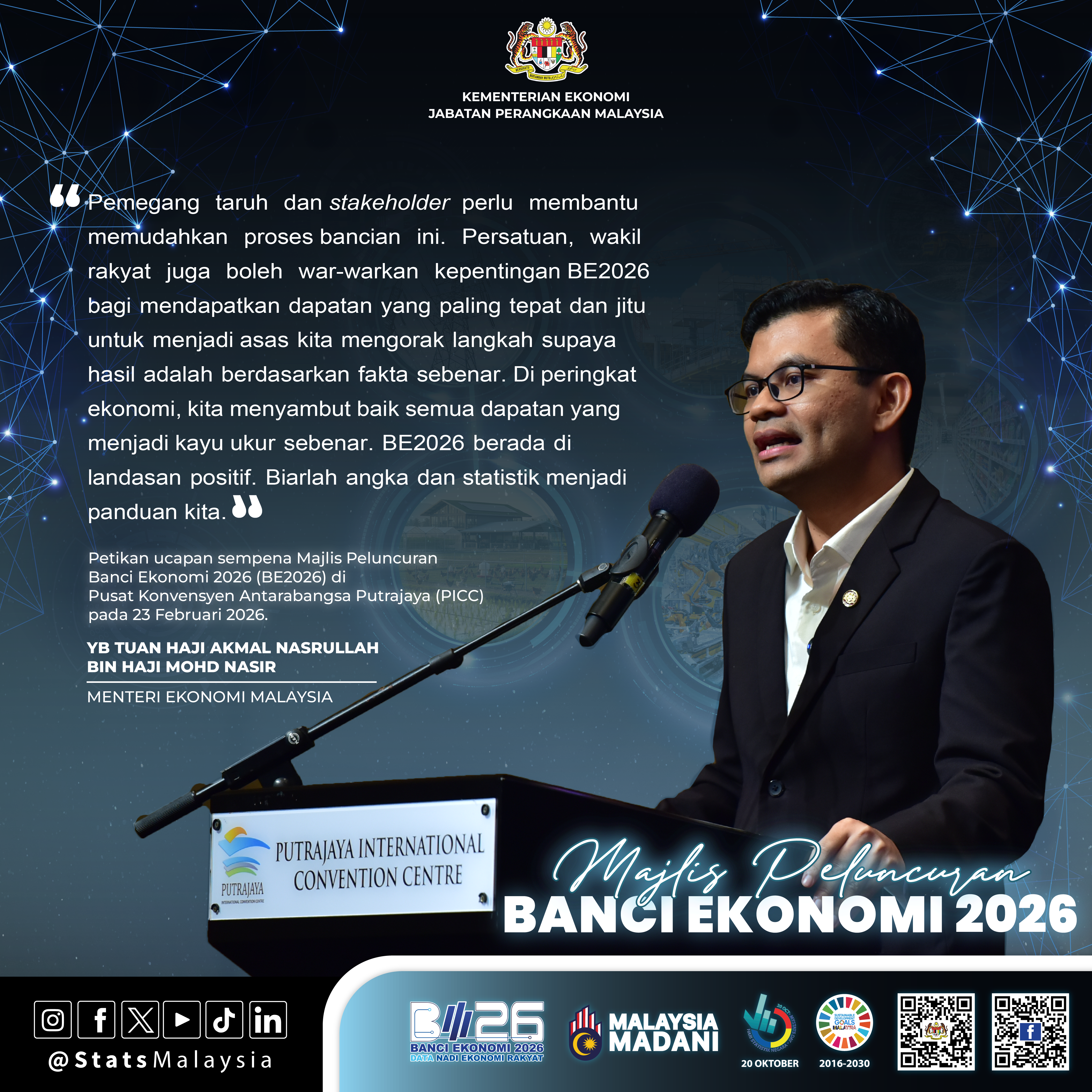 Petikan Ucapan YBM Majlis Peluncuran BE2026